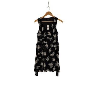 Express black and floral dress